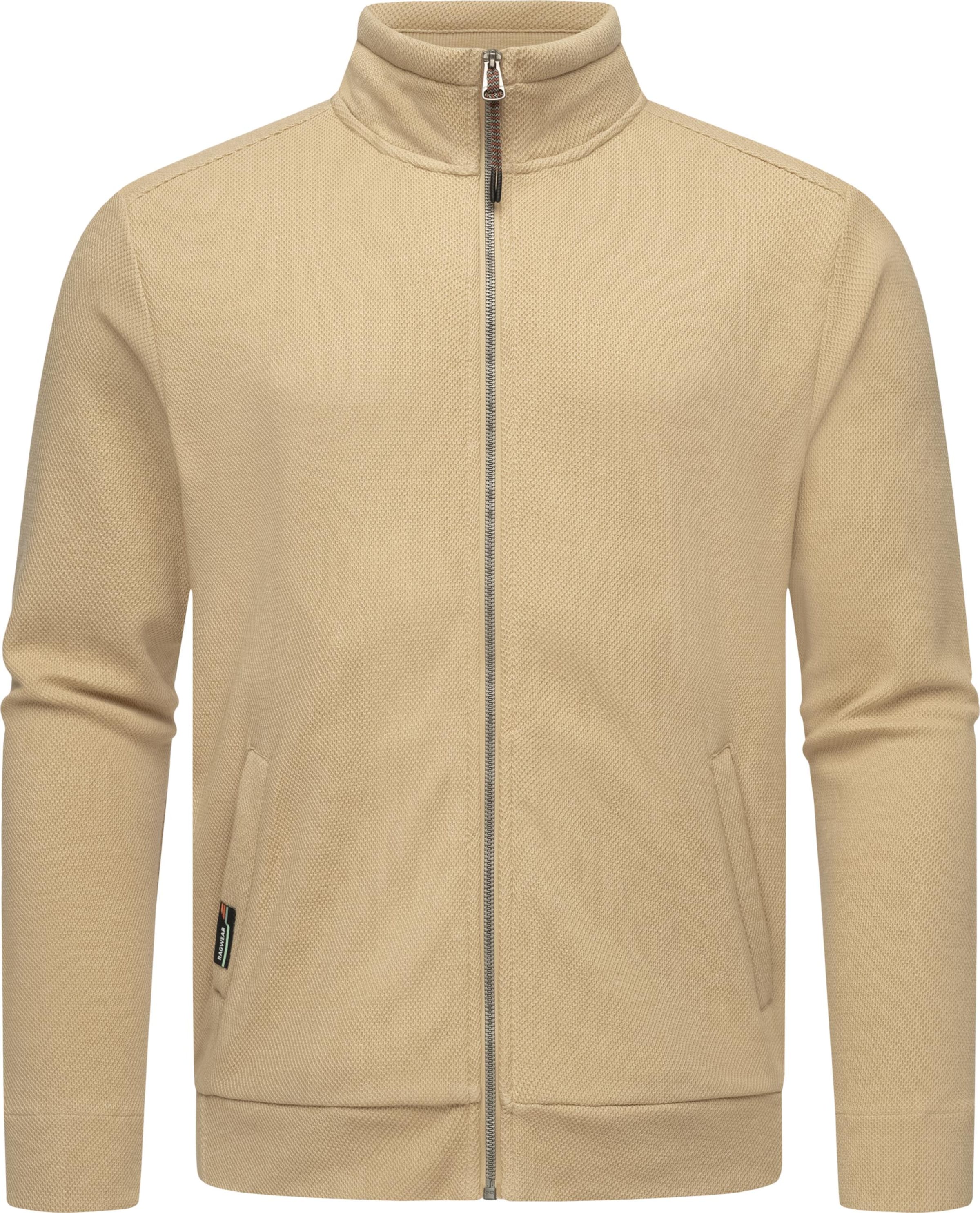 Ragwear Sweat jacket 'Carlow' in Beige: front