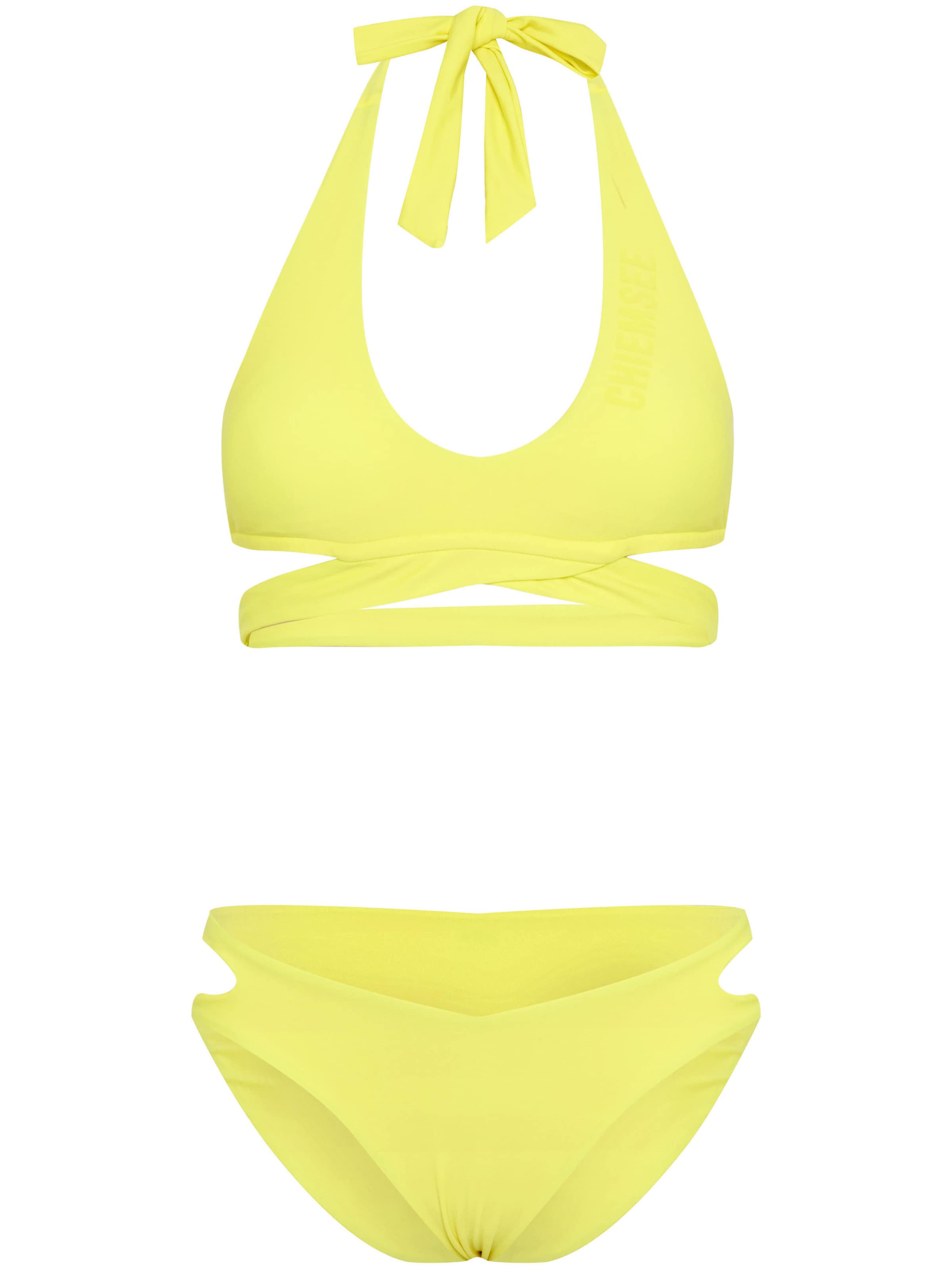 CHIEMSEE Triangle Bikini in Yellow: front