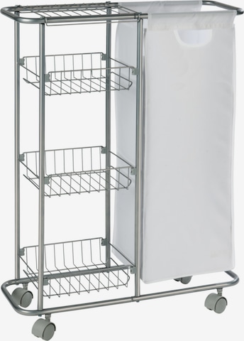 Wenko Shelf in Silver: front