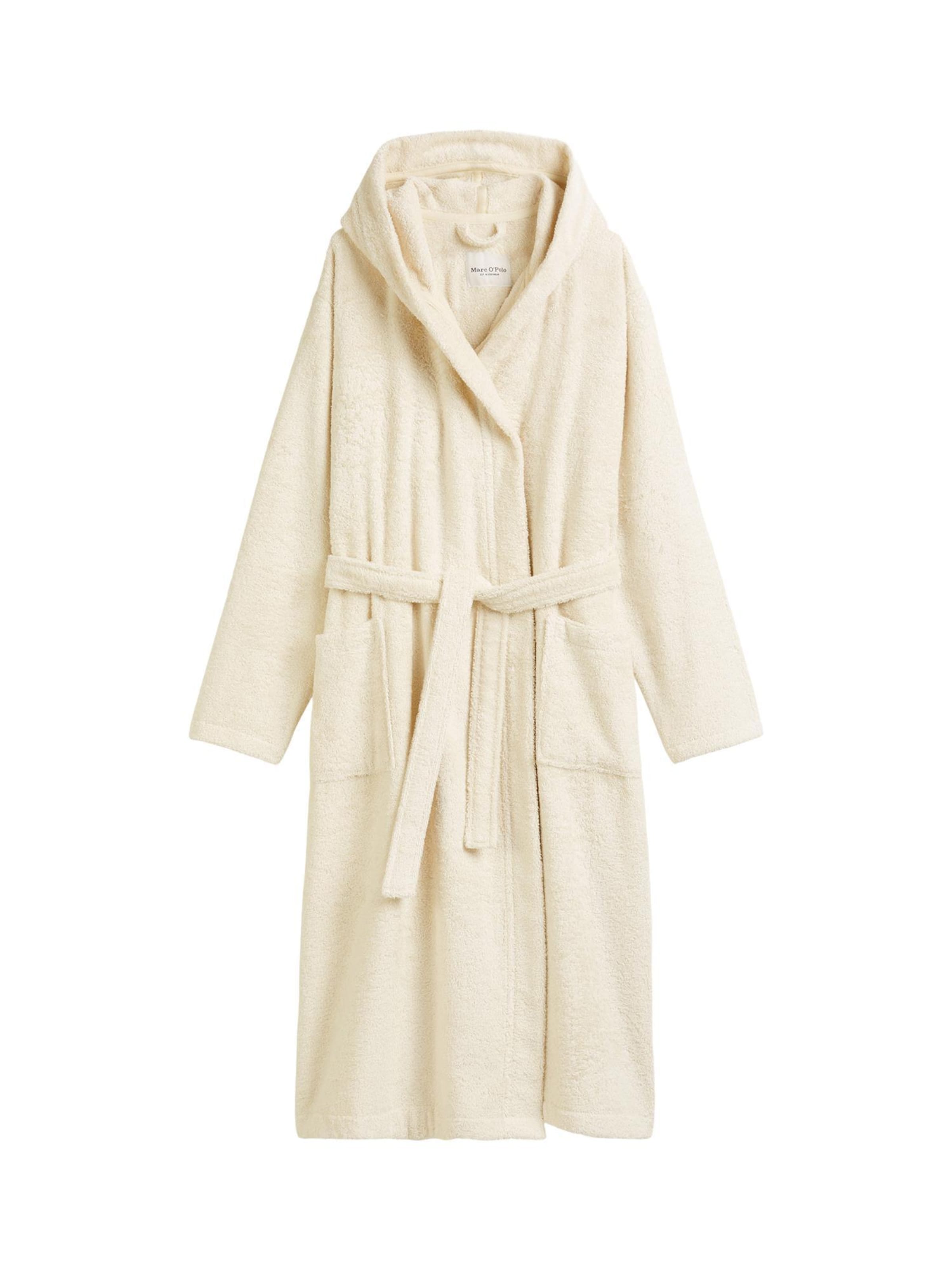 Marc O'Polo Bademantel 'Timeless' in Beige: Vorderseite