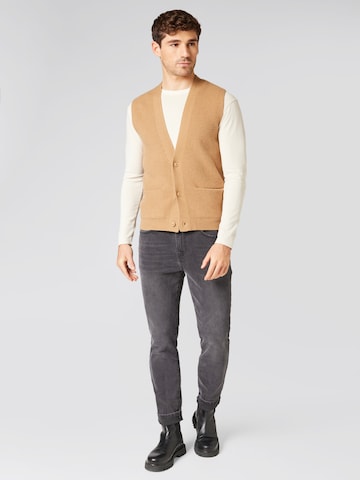 ABOUT YOU x Kevin Trapp Knit Cardigan 'Jerome' in Brown