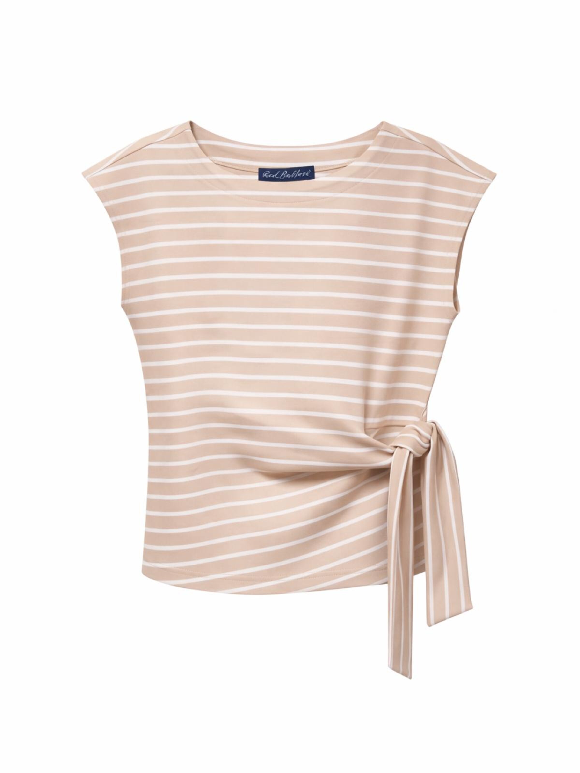 Red Button Shirt 'Red Button Terry knot pebble' in Beige: front