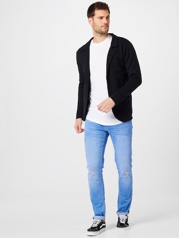 Coupe regular Veste de costume 'JAN' Key Largo en noir