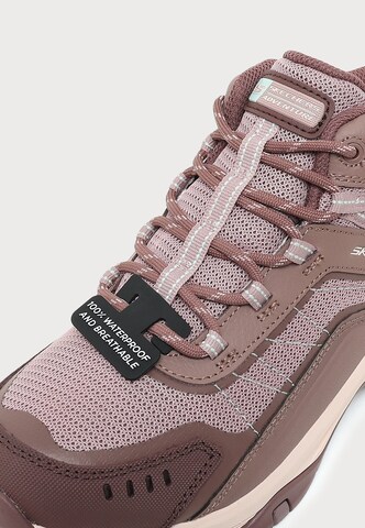SKECHERS Ниски ботуши с връзки 'TREGO' в лилав