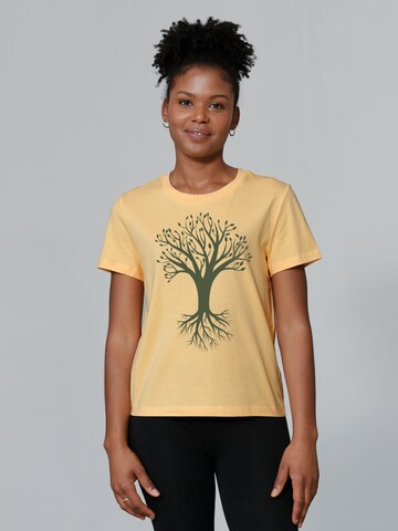 Maglietta ' Baum ' di Watapparel in giallo: frontale
