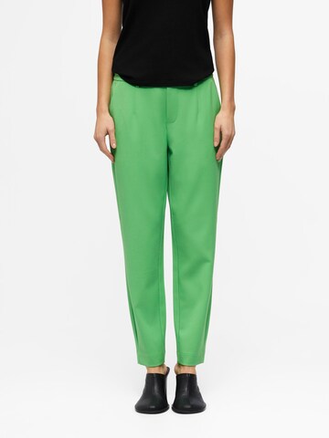 Coupe slim Pantalon à pince 'Lisa' OBJECT en vert : devant