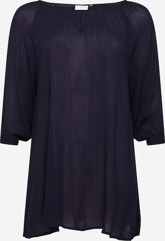 KAFFE CURVE Tunic 'Ami' in Blue: front