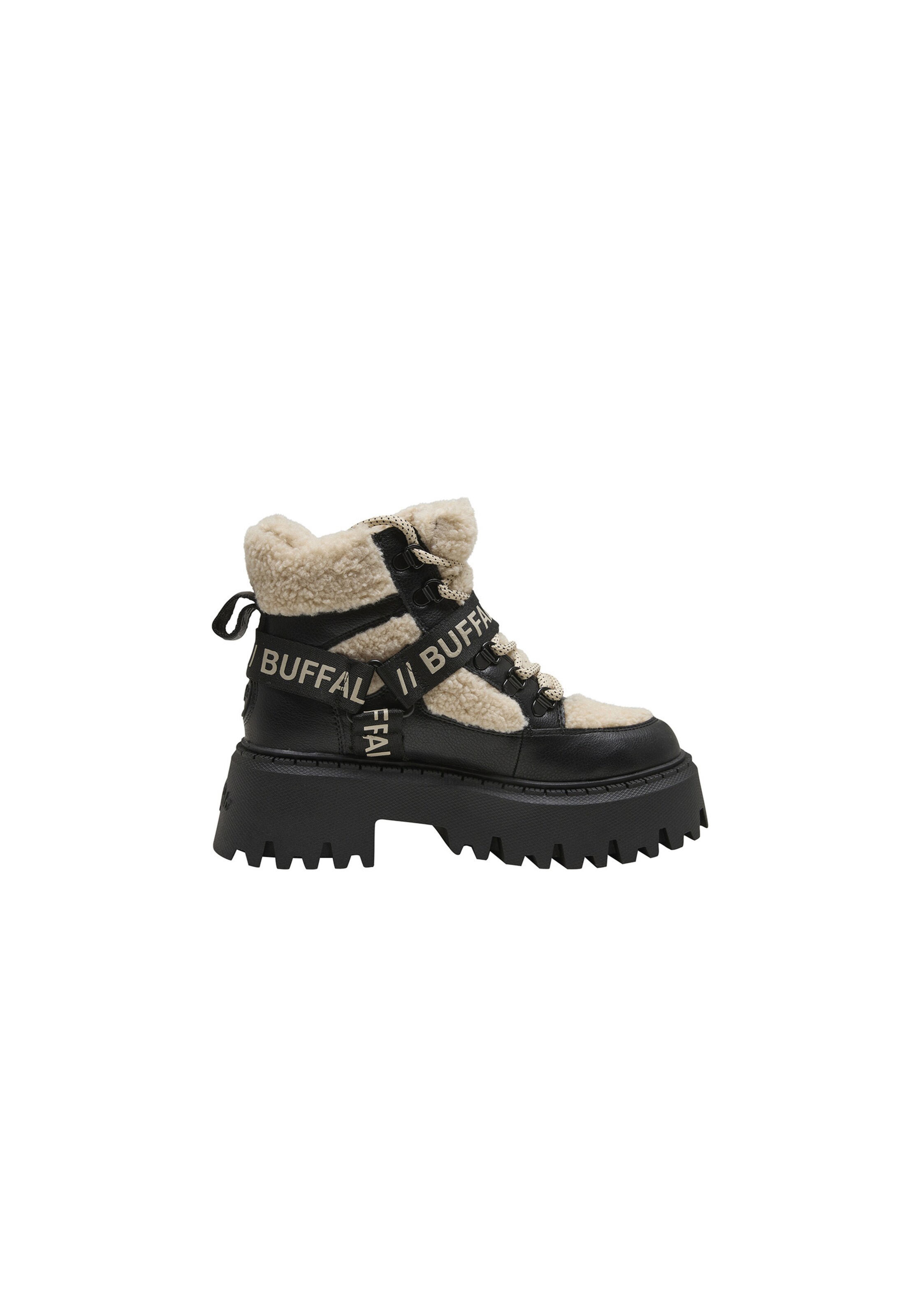 Bottines à lacets 'ASPEN' BUFFALO en noir