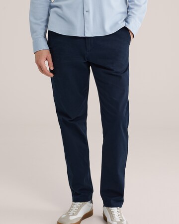 WE Fashion Slimfit Hose in Blau: Vorderseite