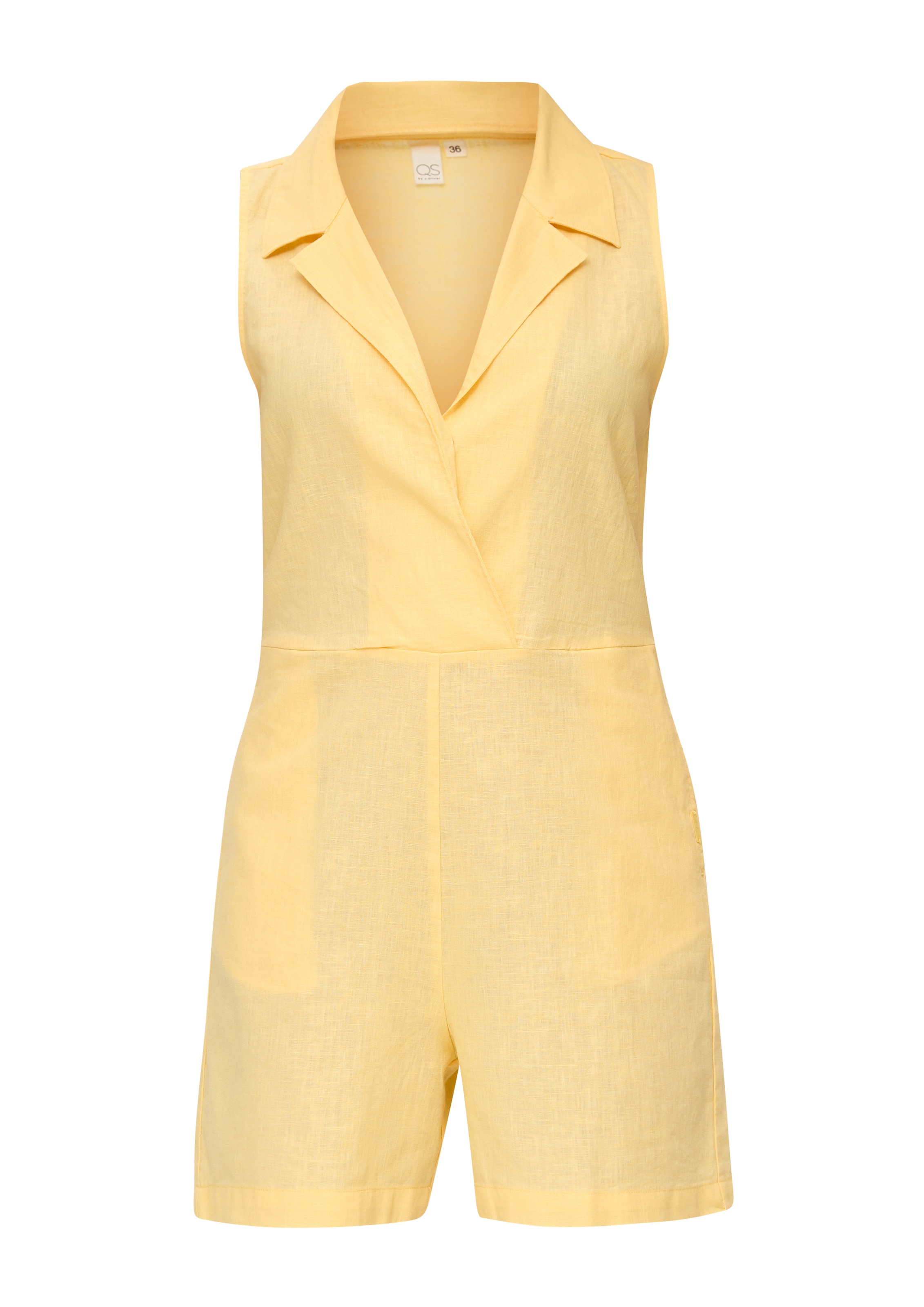 QS Jumpsuit in Gelb: Vorderseite
