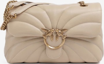 Borsa a spalla 'Love' di PINKO in beige: frontale