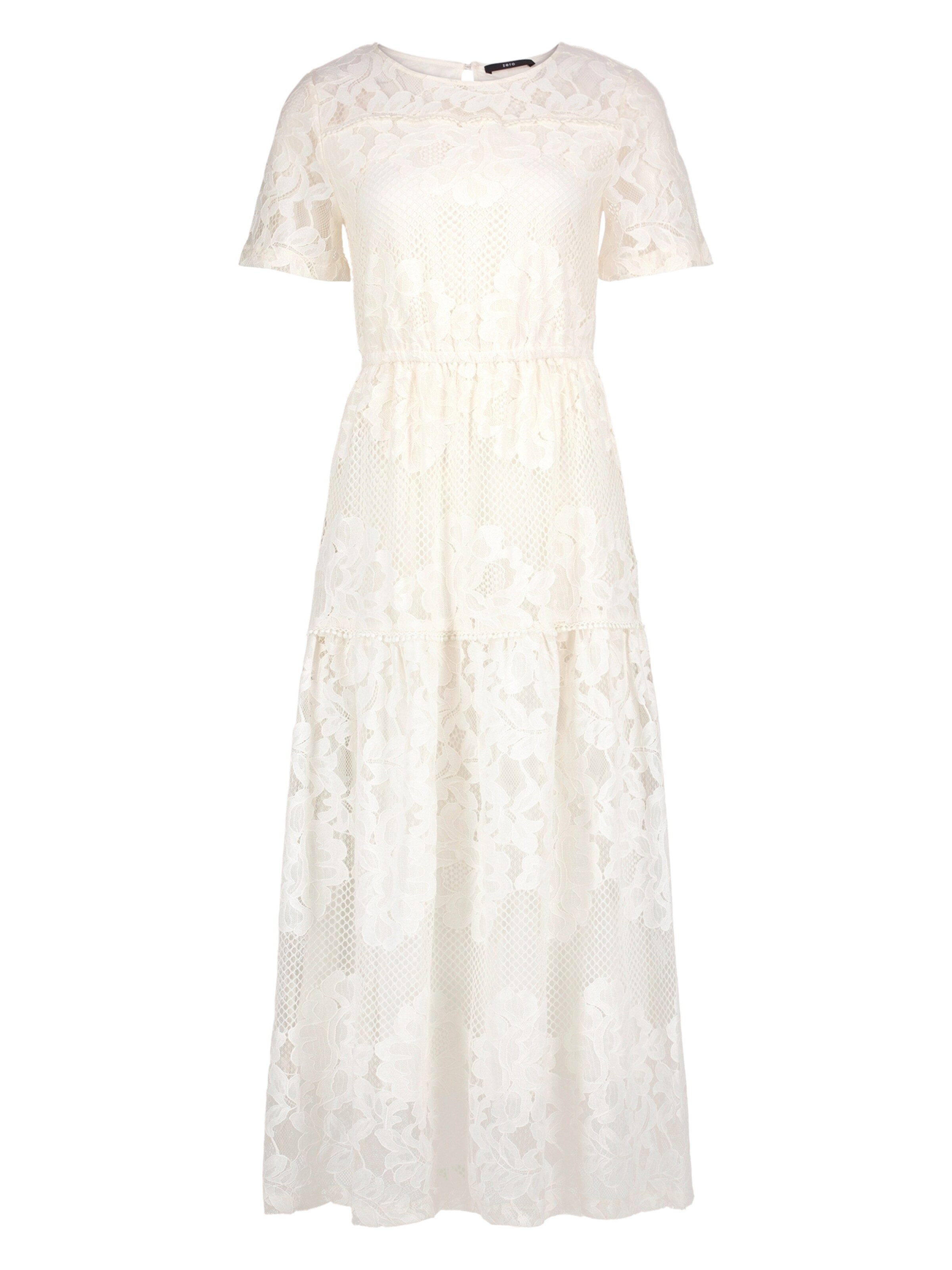 Abito da sera di zero in beige: frontale