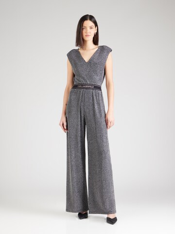 Karl Lagerfeld Jumpsuit in Grey: front