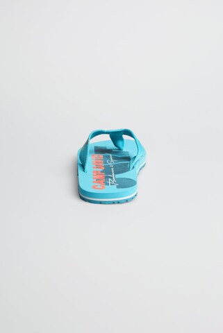 CAMP DAVID T-Bar Sandals in Blue