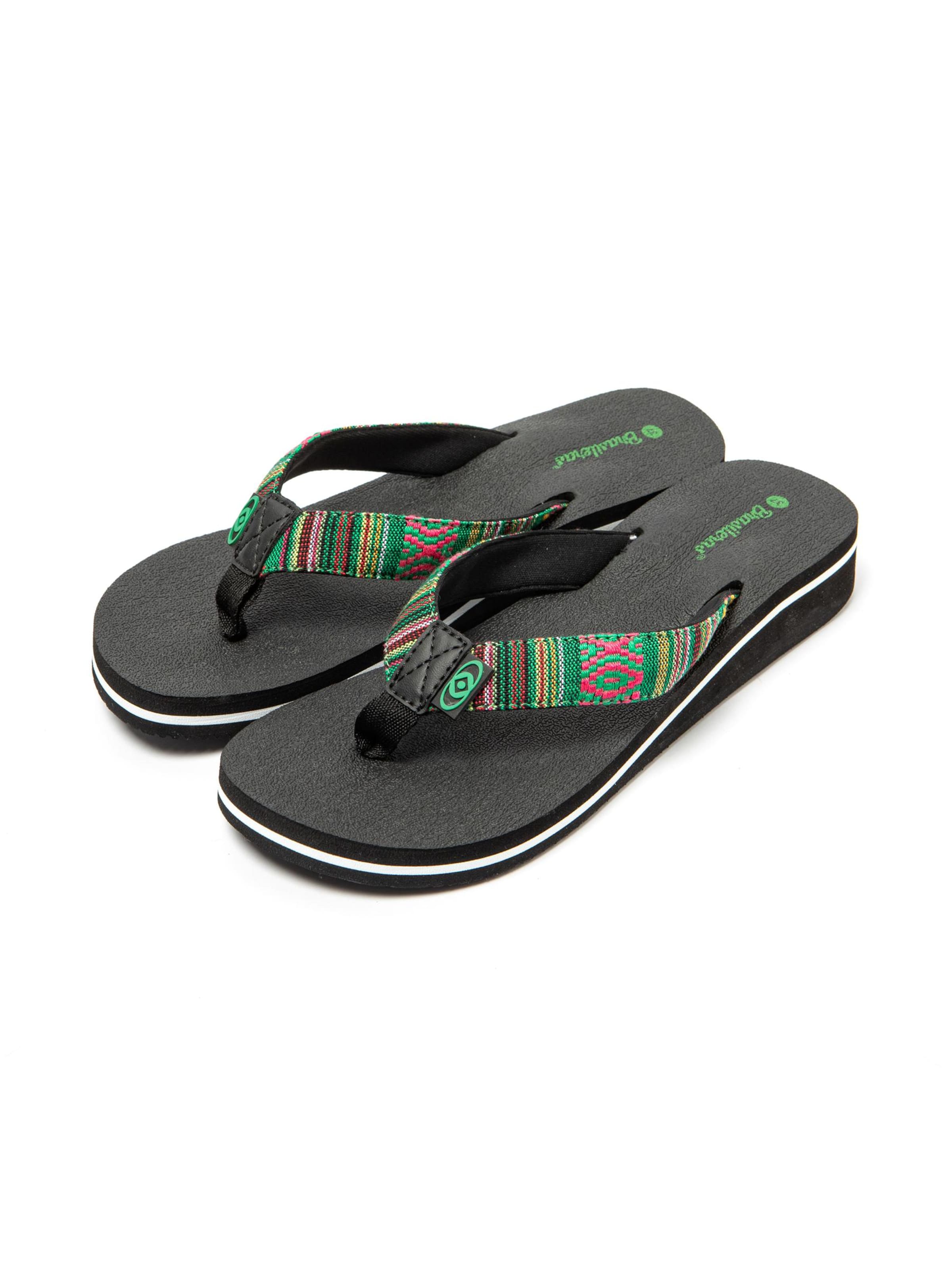 Brasileras - Sandalias de dedo 'Maya' en verde