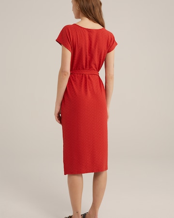 WE Fashion Obleka | rdeča barva