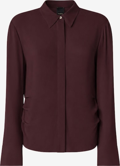 PINKO Shirt 'PINKO CIMBIDIO CAMICIA CRESPO FLUIDO CAMICIA' in XS in bordeaux, Produktansicht