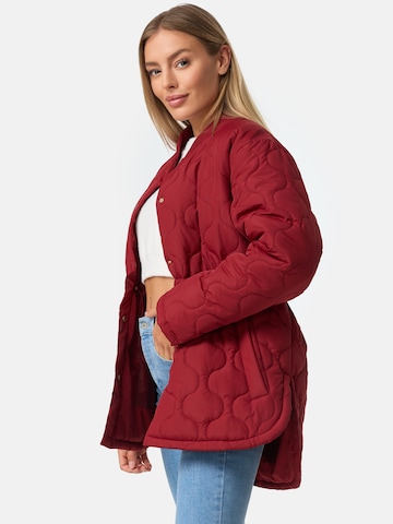 Threadbare Between-Season Jacket 'Juliet' in Red