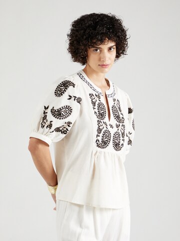 minus - Blusa en blanco: frente