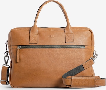 still Nordic Document Bag 'Clean Brief' in Brown: front