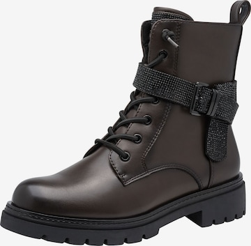 MARCO TOZZI by GUIDO MARIA KRETSCHMER Lace-up bootie in Brown: front