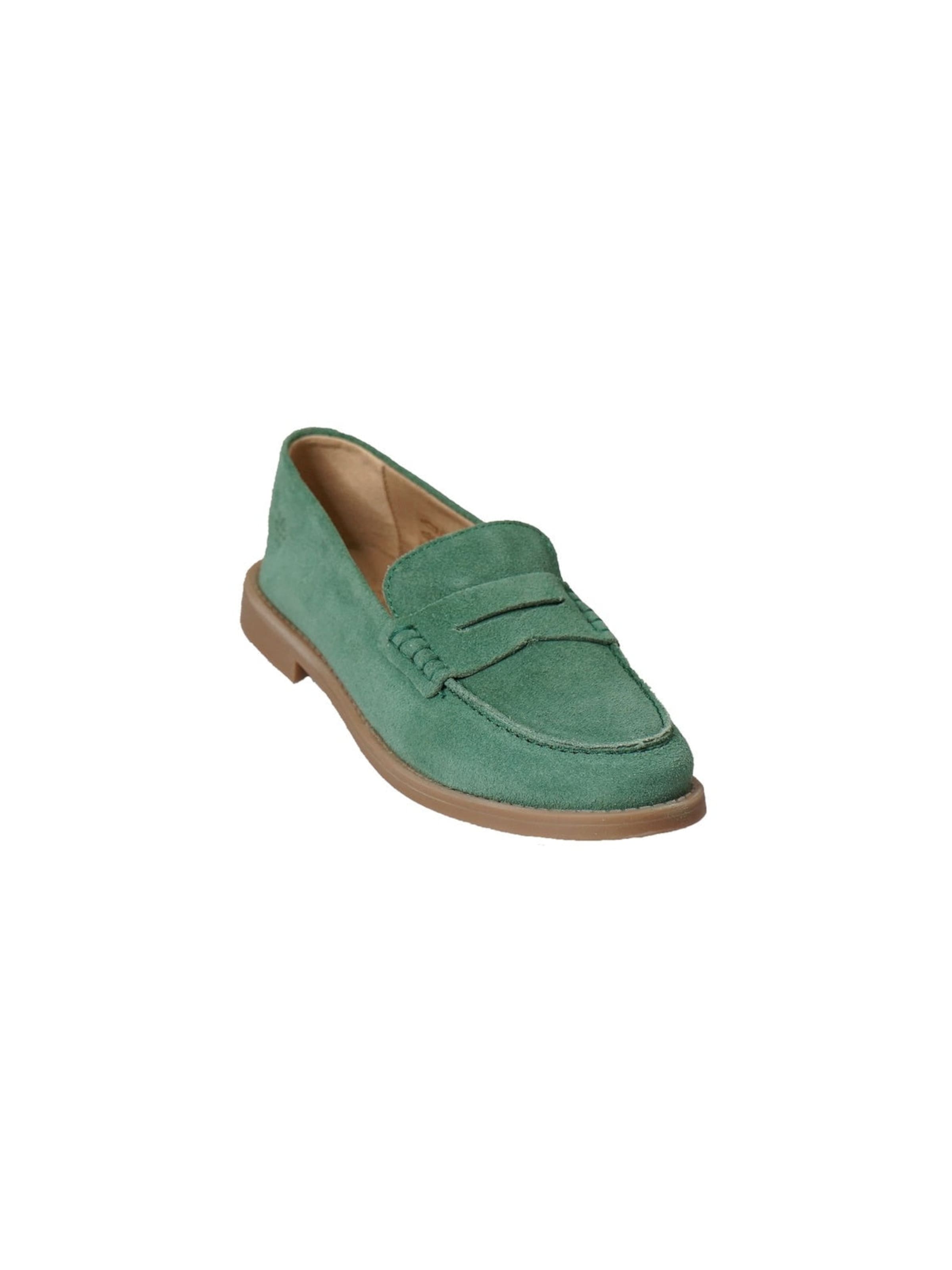 Yoxeone - Mocasines 'Sunflower' en verde: frente