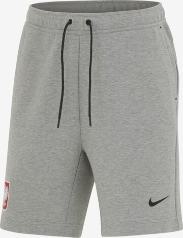 NIKE Regular Workout Pants in Grey: front