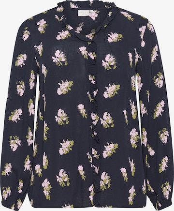 KAFFE CURVE Blouse 'Ellena' in Blue: front