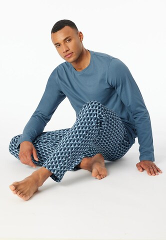 SCHIESSER Pajamas long in Blue