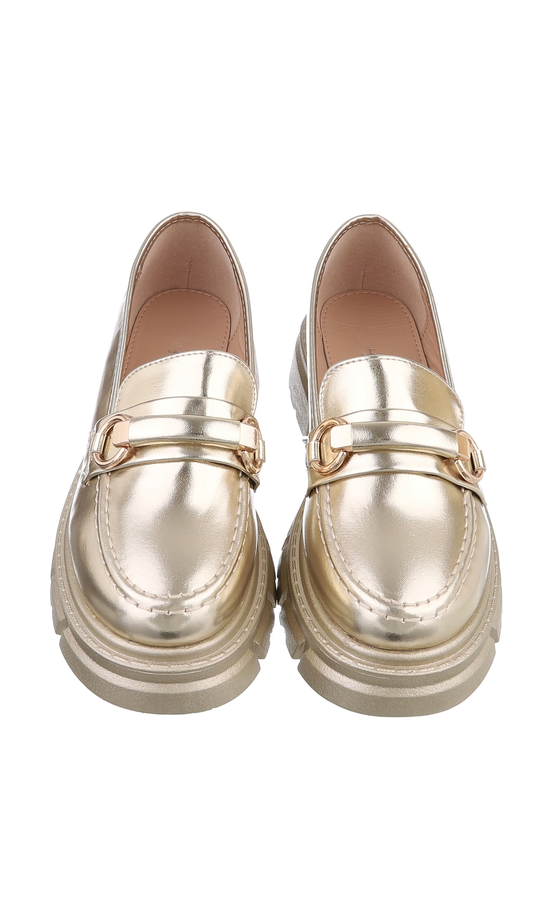 Ital-Design Classic Flats in Gold