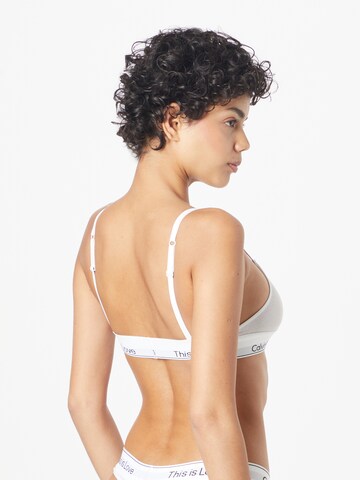 balts Calvin Klein Underwear Trijstūra formas Krūšturis