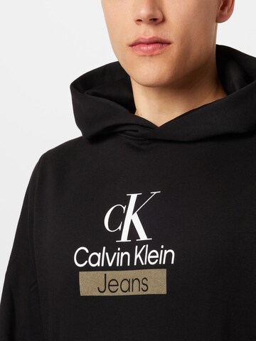 Calvin Klein Jeans Sweatshirt in Schwarz