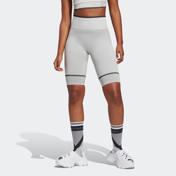 ADIDAS BY STELLA MCCARTNEY Skinny Workout Pants in Grey: front