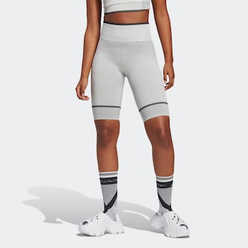 Skinny Pantalon de sport ADIDAS BY STELLA MCCARTNEY en gris : devant