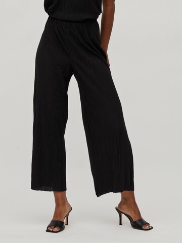 Wide Leg Pantalon VILA en noir : devant