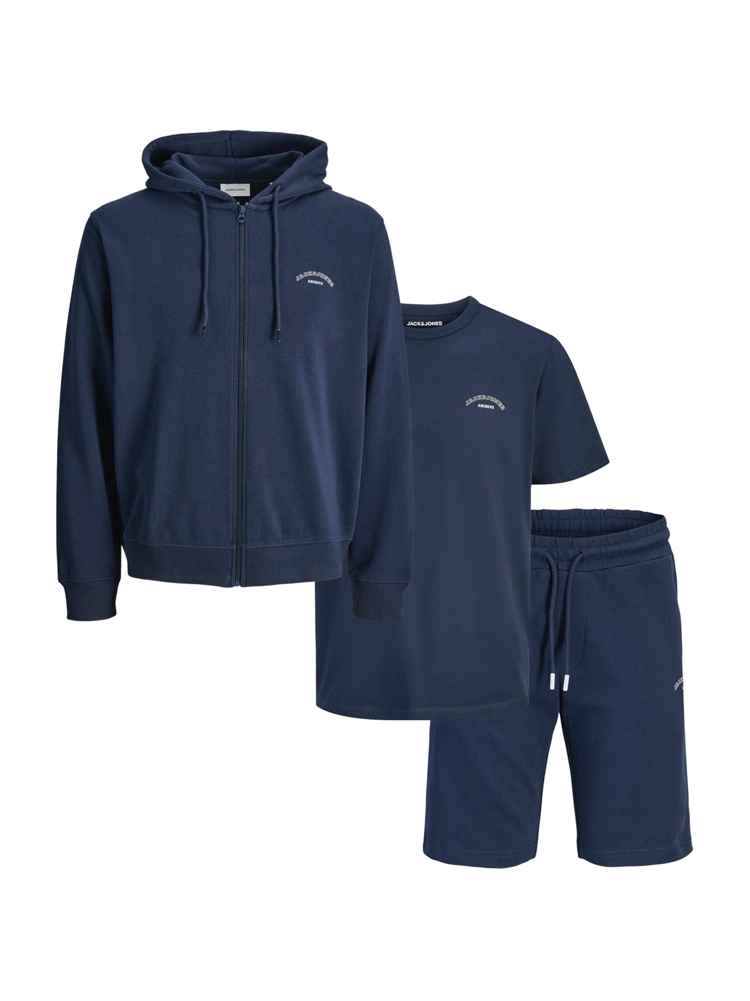 JACK & JONESJogging komplet 'JJCOLLEGE' - plava boja: prednji dio