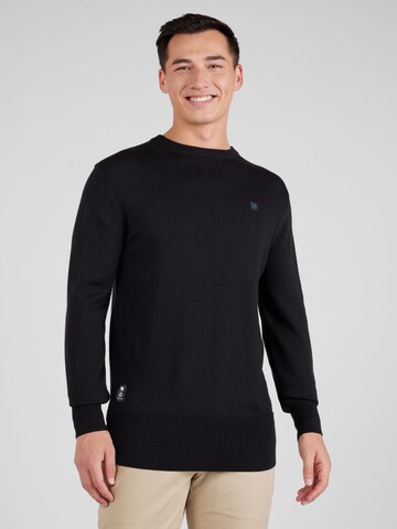 G-Star RAW Sweater in Black: front