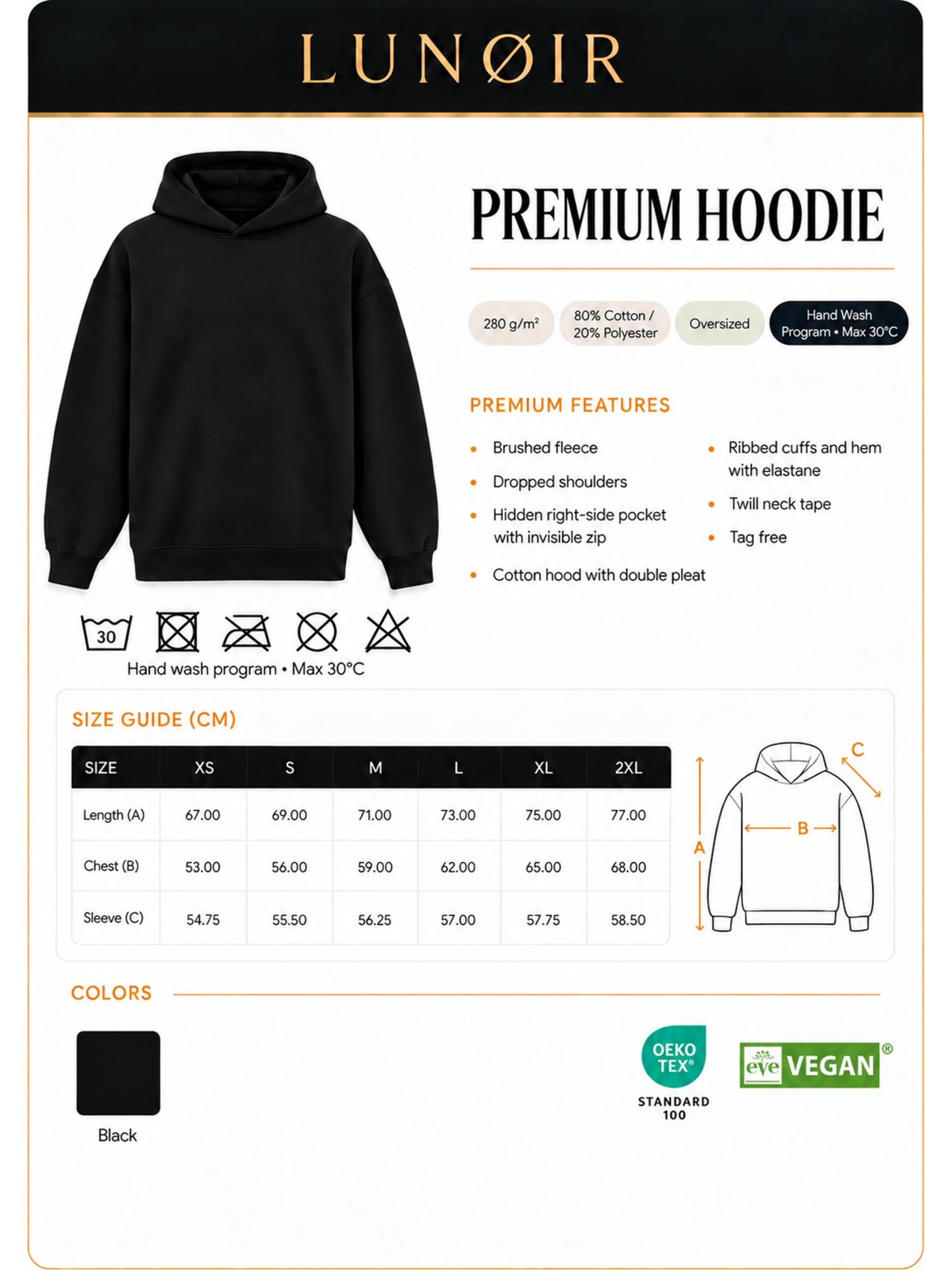 LUNØIR Studio Sweatshirt 'Only Loyalty Rule' in Zwart