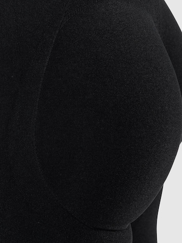 Smilodox Slimfit Sporthose in Schwarz