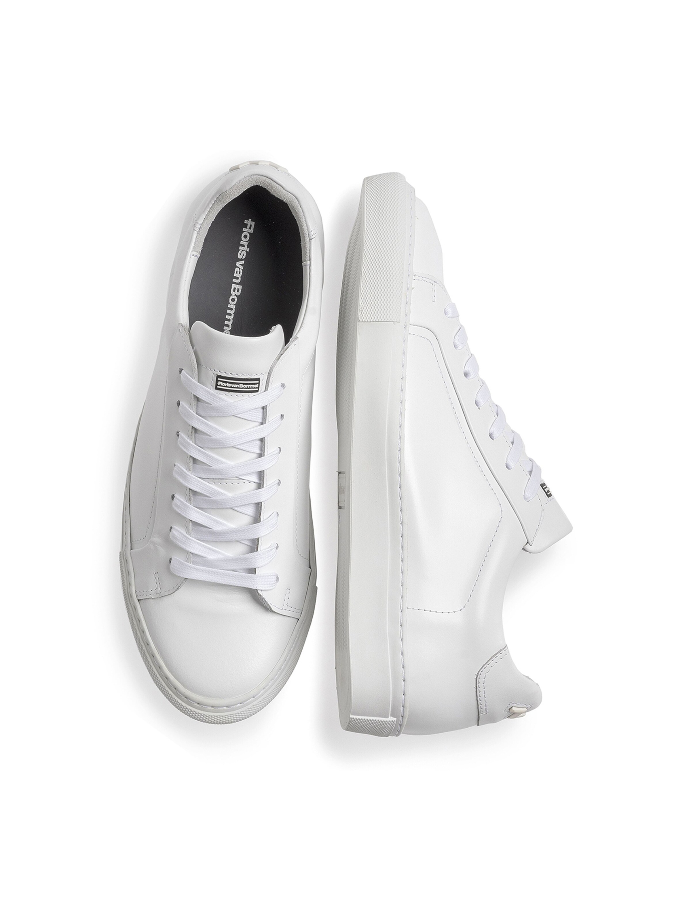 Baskets basses 'De Witter 01' Floris van Bommel en blanc