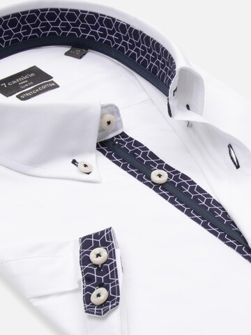 Slim fit Camicia business di 7Camicie in bianco