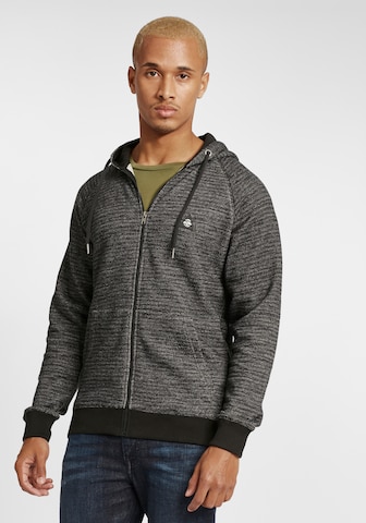 BLEND Zip-Up Hoodie 'Nuka' in Grey: front