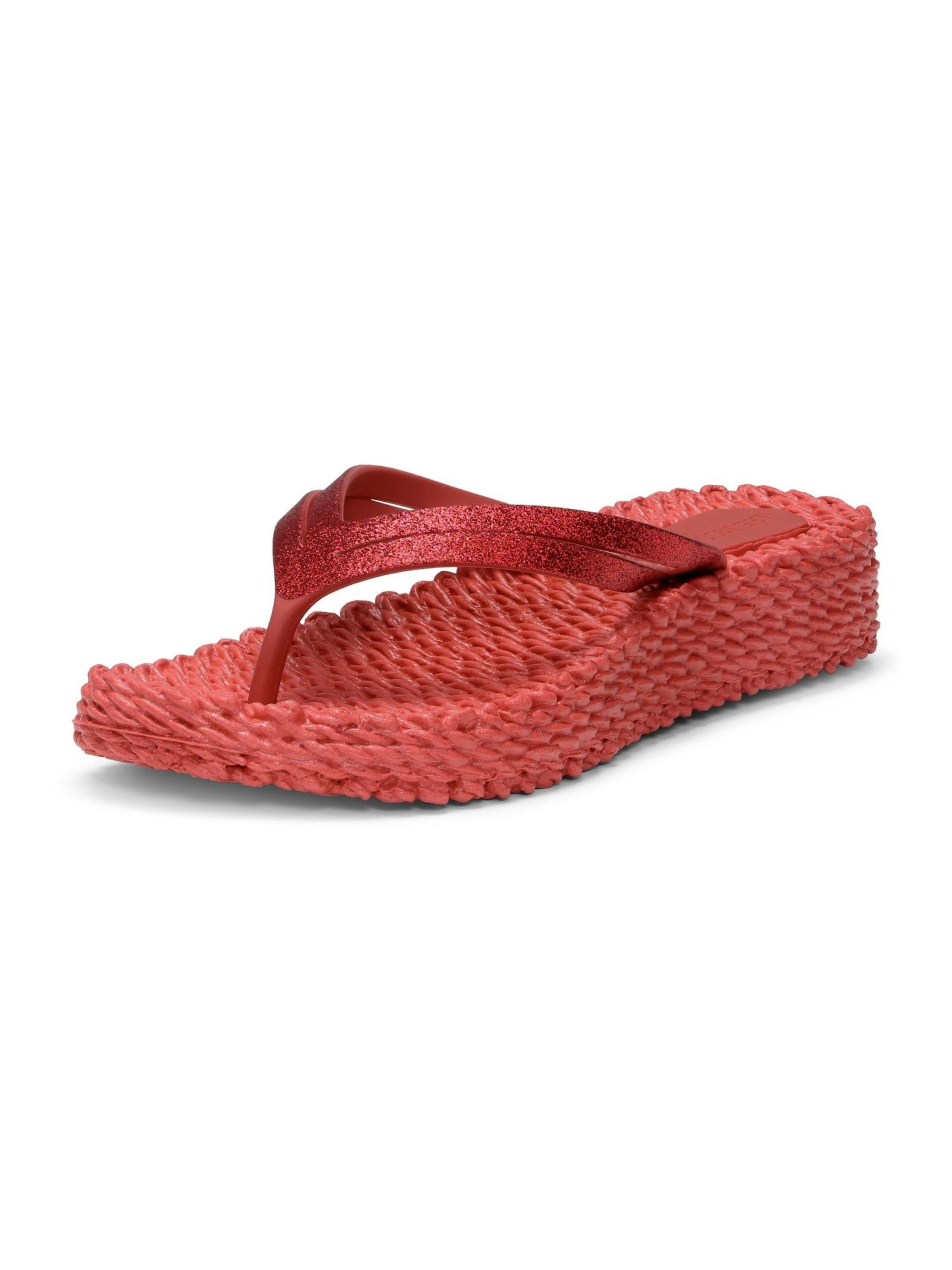 ILSE JACOBSEN Teenslipper 'Cheerful13' in Rood: voorkant