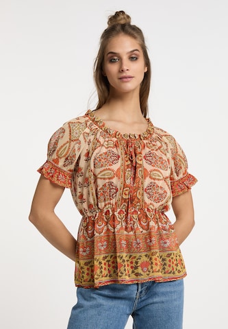 usha FESTIVAL Blouse in Orange: front