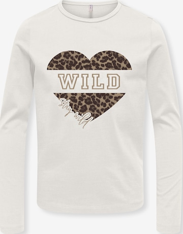 ONLY GIRLS Shirt 'KOGSCARLETT' in Wit: voorkant