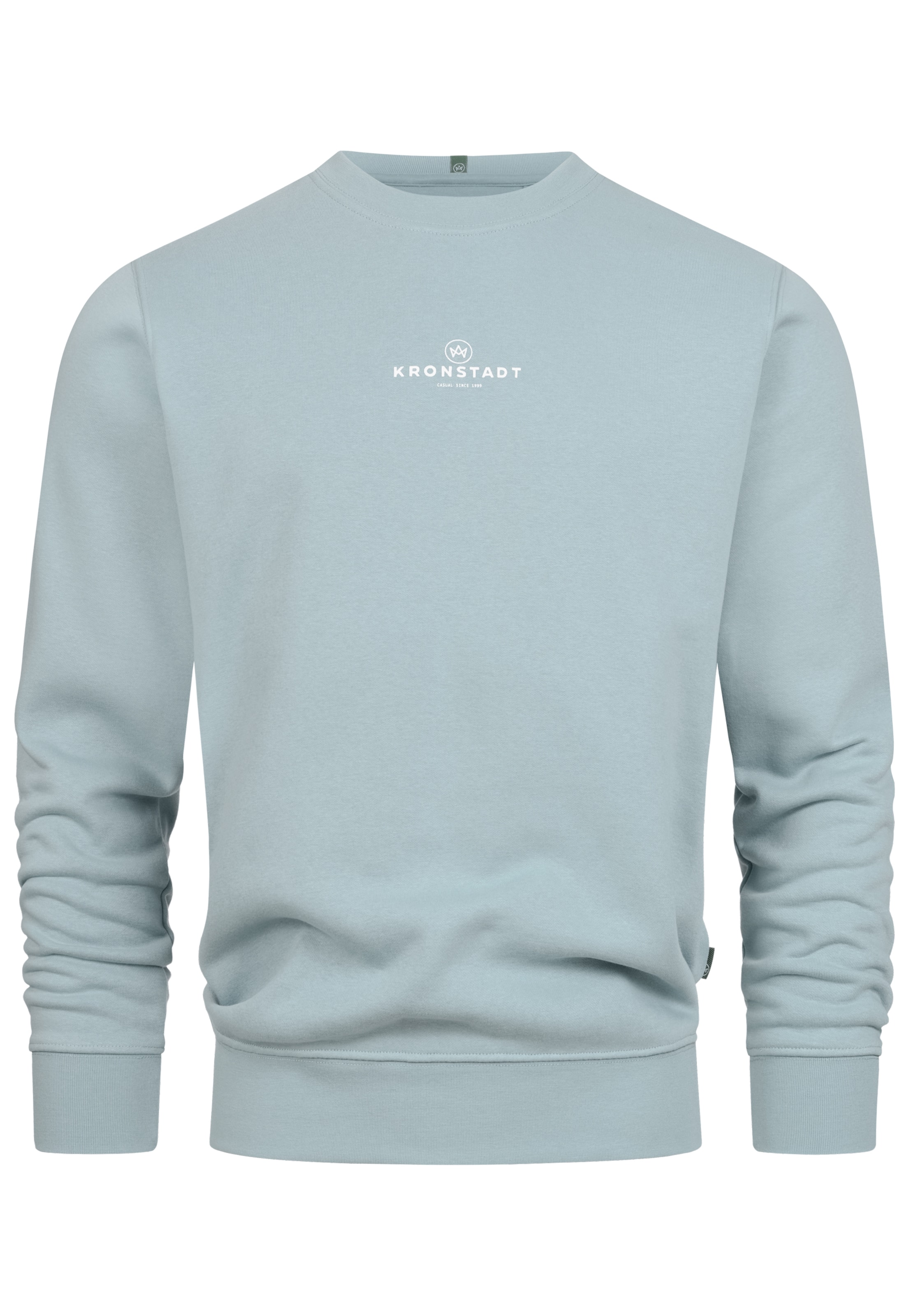 Sweat-shirt Kronstadt en bleu : devant