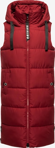 NAVAHOO Vest 'Schnuffelchen' in Red: front