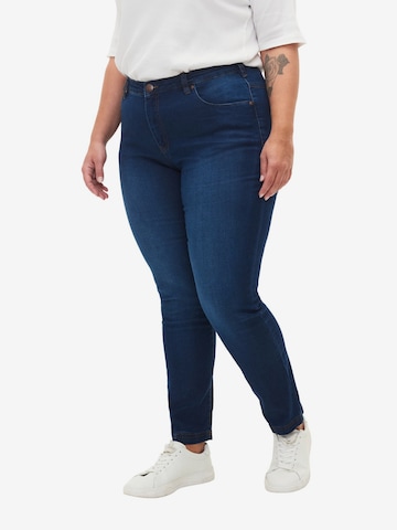 Zizzi Slimfit Jeans 'Emily' i blå: forside