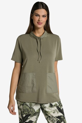 Ulla Popken Sweatshirt in Green: front