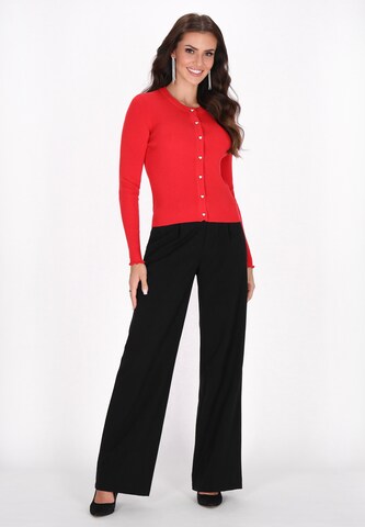 faina Knit cardigan in Red